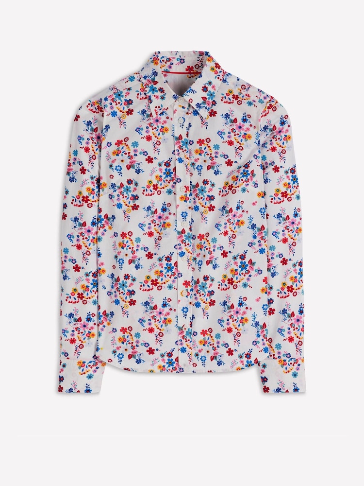 Boden Blue Sienna Cotton Shirt - Image 6 of 6