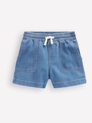 Boden Blue Soft Denim Shorts - Image 1 of 3