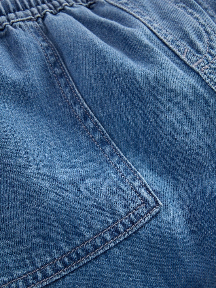 Boden Blue Soft Denim Shorts - Image 3 of 3 Boden Blue Soft Denim Shorts - Image 3 of 3