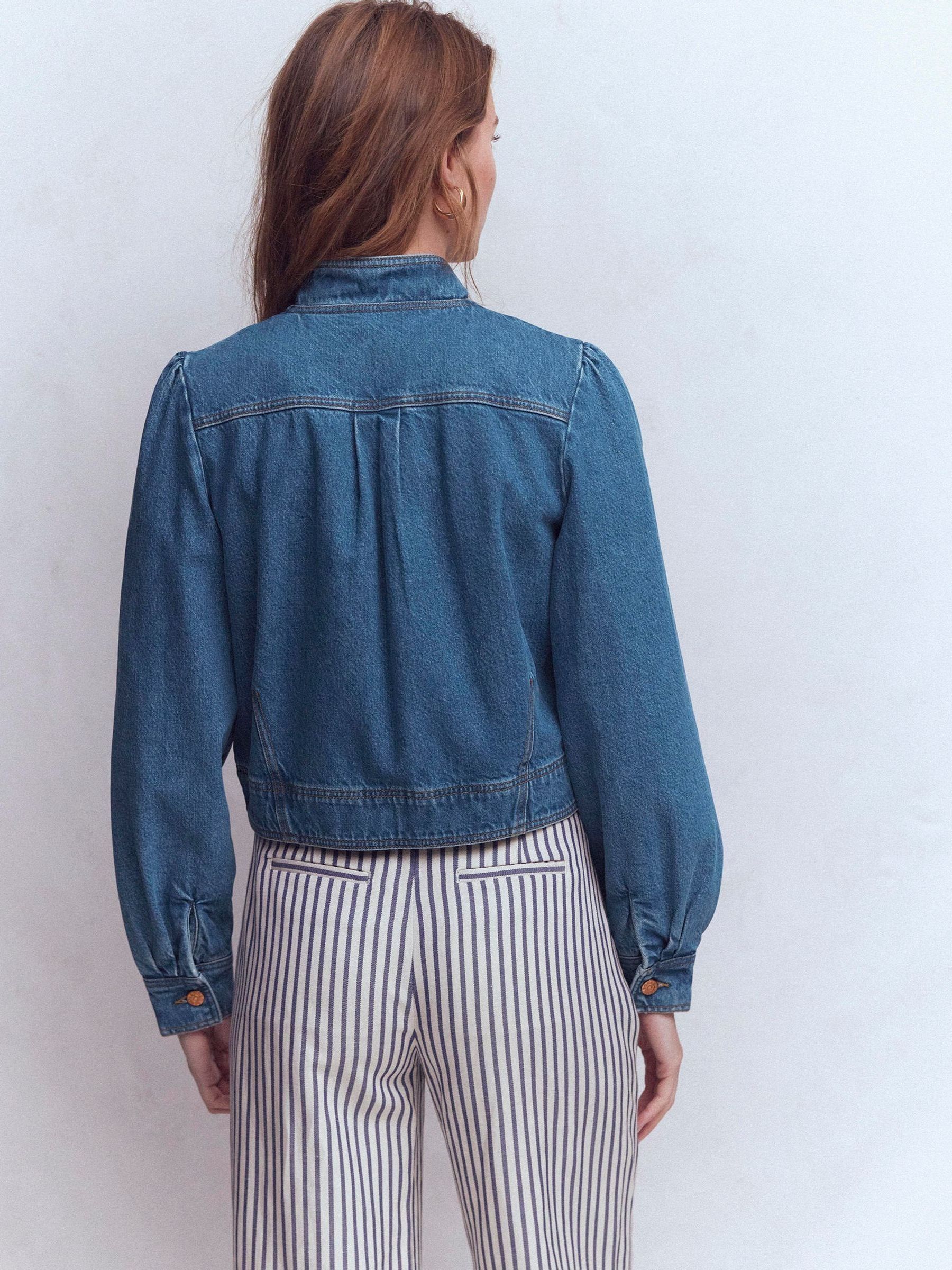 Buy Boden Blue Topstitch Denim Jacket from Next USA
