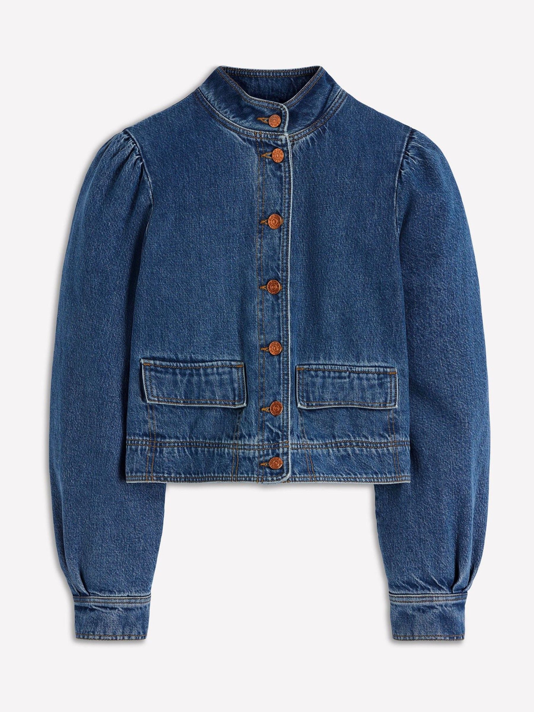 Buy Boden Blue Topstitch Denim Jacket from Next USA