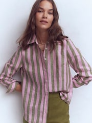Boden Green Sienna Linen Shirt - Image 4 of 6