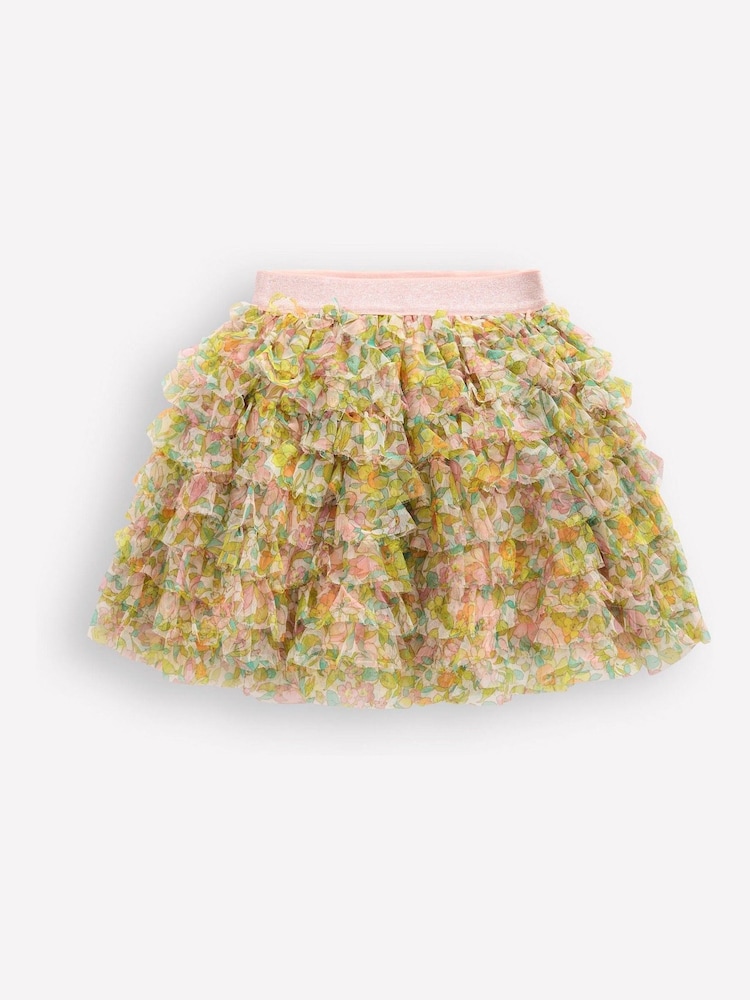 Boden Cream Tulle Ruffle Skirt - Image 2 of 3