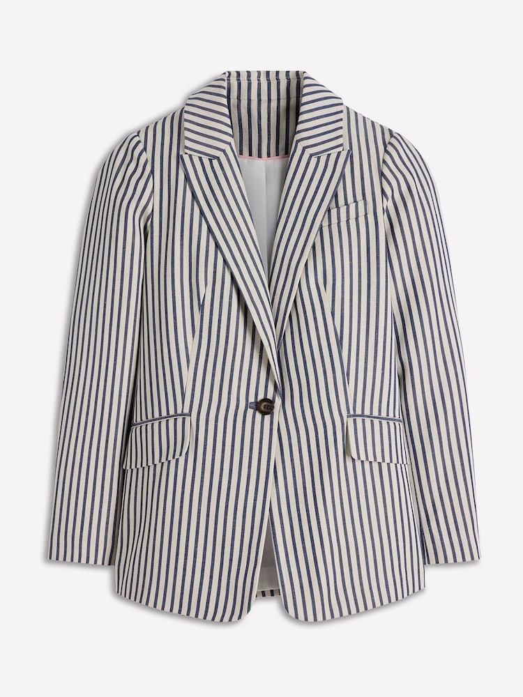 Boden Blue Woodbridge Relaxed Blazer - Image 6 of 6 Boden Blue Woodbridge Relaxed Blazer - Image 6 of 6