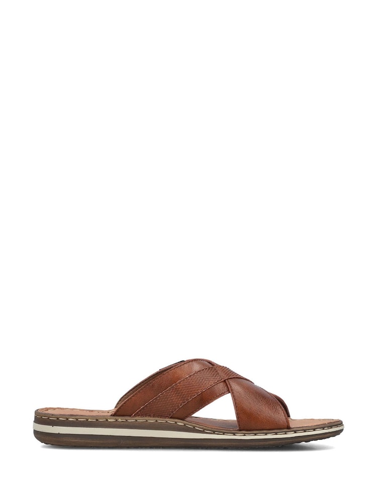 Rieker Brown Sandals - Image 1 of 6