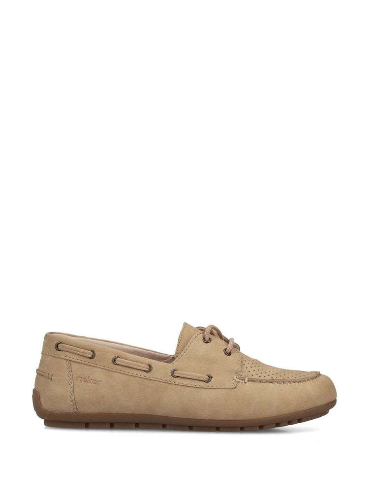 Rieker Cream Lace-Up Shoes - Image 1 of 11 Rieker Cream Lace-Up Shoes - Image 1 of 11