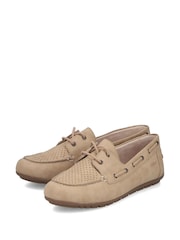 Rieker Cream Lace-Up Shoes - Image 5 of 11