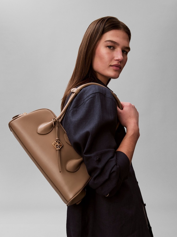 Calvin Klein Nude Shoulder Bag Coated Fabric - Image 1 of 4