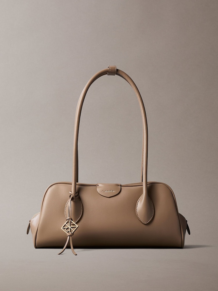 Calvin Klein Nude Shoulder Bag Coated Fabric - Image 2 of 4