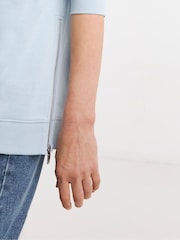 JD Williams Blue Side Zip Longline Sweatshirt - Image 4 of 4