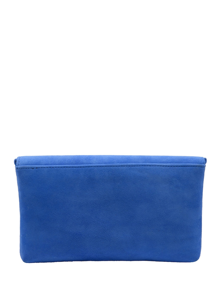 Lotus Blue Clutch Bag with Chain - Image 2 of 4