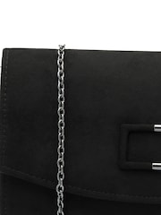 Lotus Black Clutch Bag with Chain - Image 4 of 4