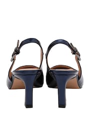 Lotus Blue Slingback Court Shoes - Image 3 of 4