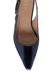 Lotus Blue Slingback Court Shoes - Image 4 of 4