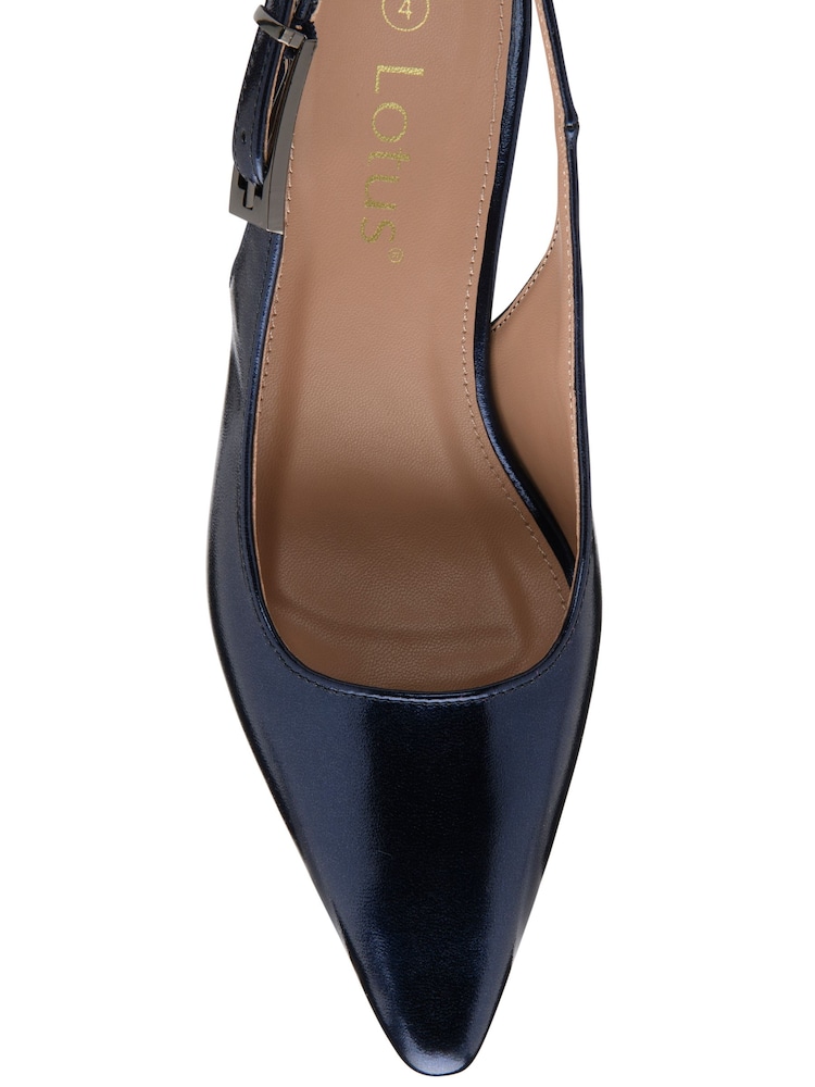 Lotus Blue Slingback Court Shoes - Image 4 of 4 Lotus Blue Slingback Court Shoes - Image 4 of 4