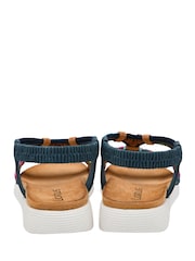 Lotus Blue Flat Slip-On Sandals - Image 3 of 4