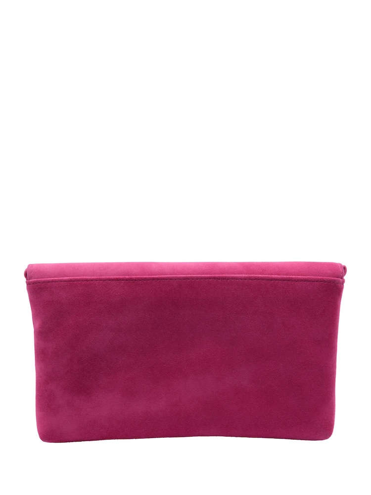 Lotus Pink Clutch Bag with Chain - Image 2 of 4