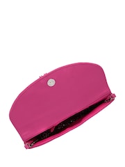 Lotus Pink Clutch Bag with Chain - Image 3 of 4