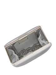 Lotus Silver Clutch Bag with Chain - Image 4 of 4