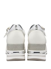 Lotus White Zip-Up Trainers - Image 3 of 4