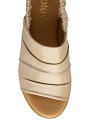 Lotus Gold Leather Mule Sandals - Image 4 of 4