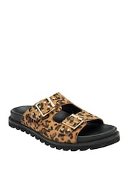 Lotus Animal Leather Mule Sandals - Image 1 of 4