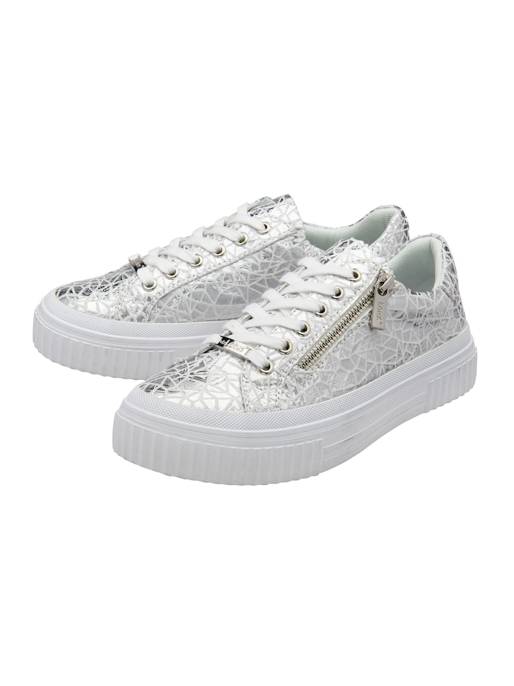 Lotus Silver Zip-Up Trainers - Image 2 of 4 Lotus Silver Zip-Up Trainers - Image 2 of 4