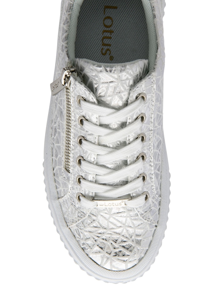 Lotus Silver Zip-Up Trainers - Image 4 of 4 Lotus Silver Zip-Up Trainers - Image 4 of 4