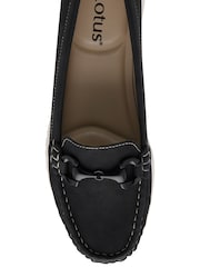 Lotus Black Slip-On Shoes - Image 4 of 4