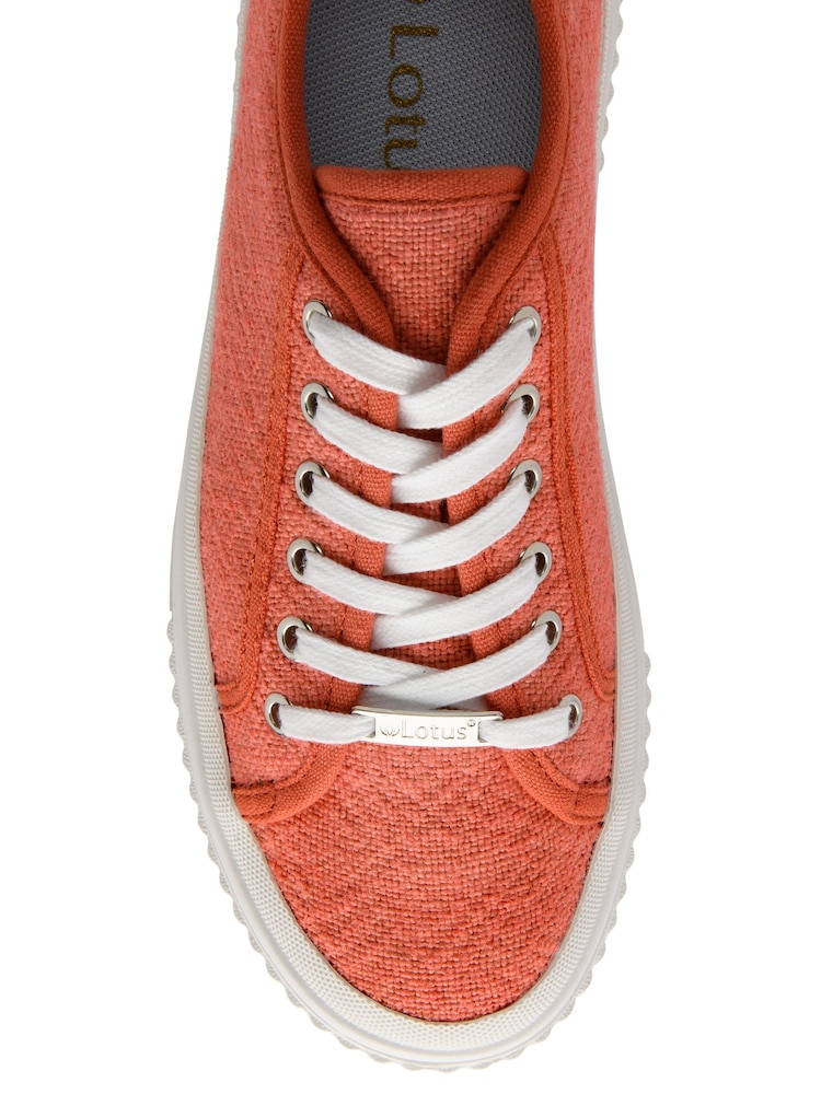 Lotus Orange Lace-Up Trainers - Image 4 of 4