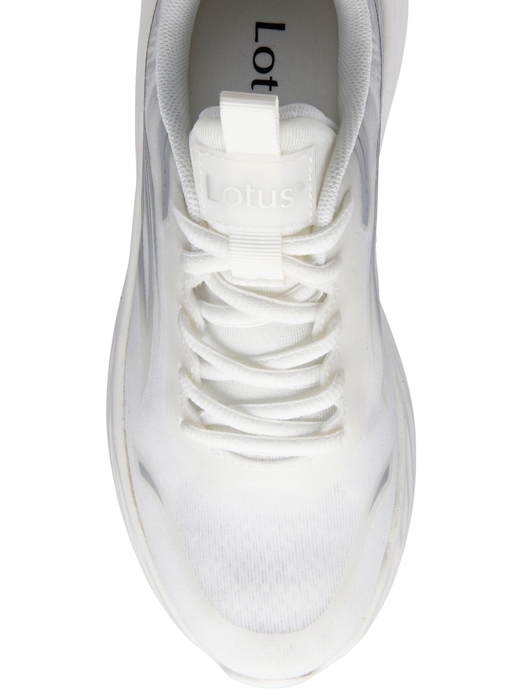 Lotus White Lace-Up Trainers - Image 4 of 4
