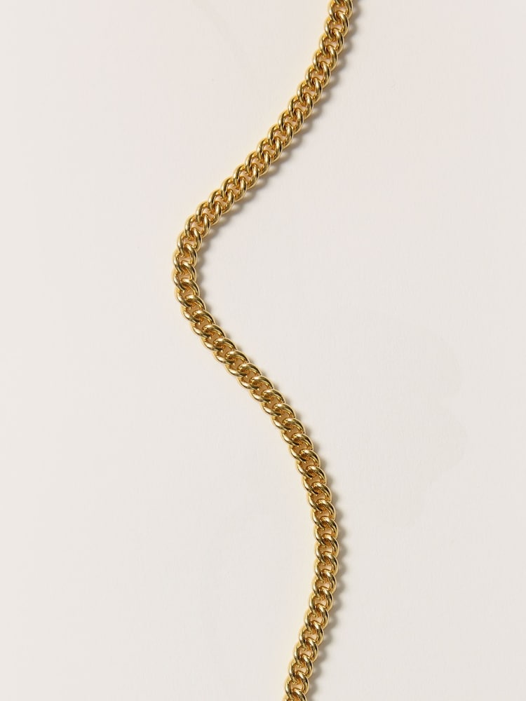 Jigsaw Gold Tone T-Bar Chain Necklace - Image 2 of 3