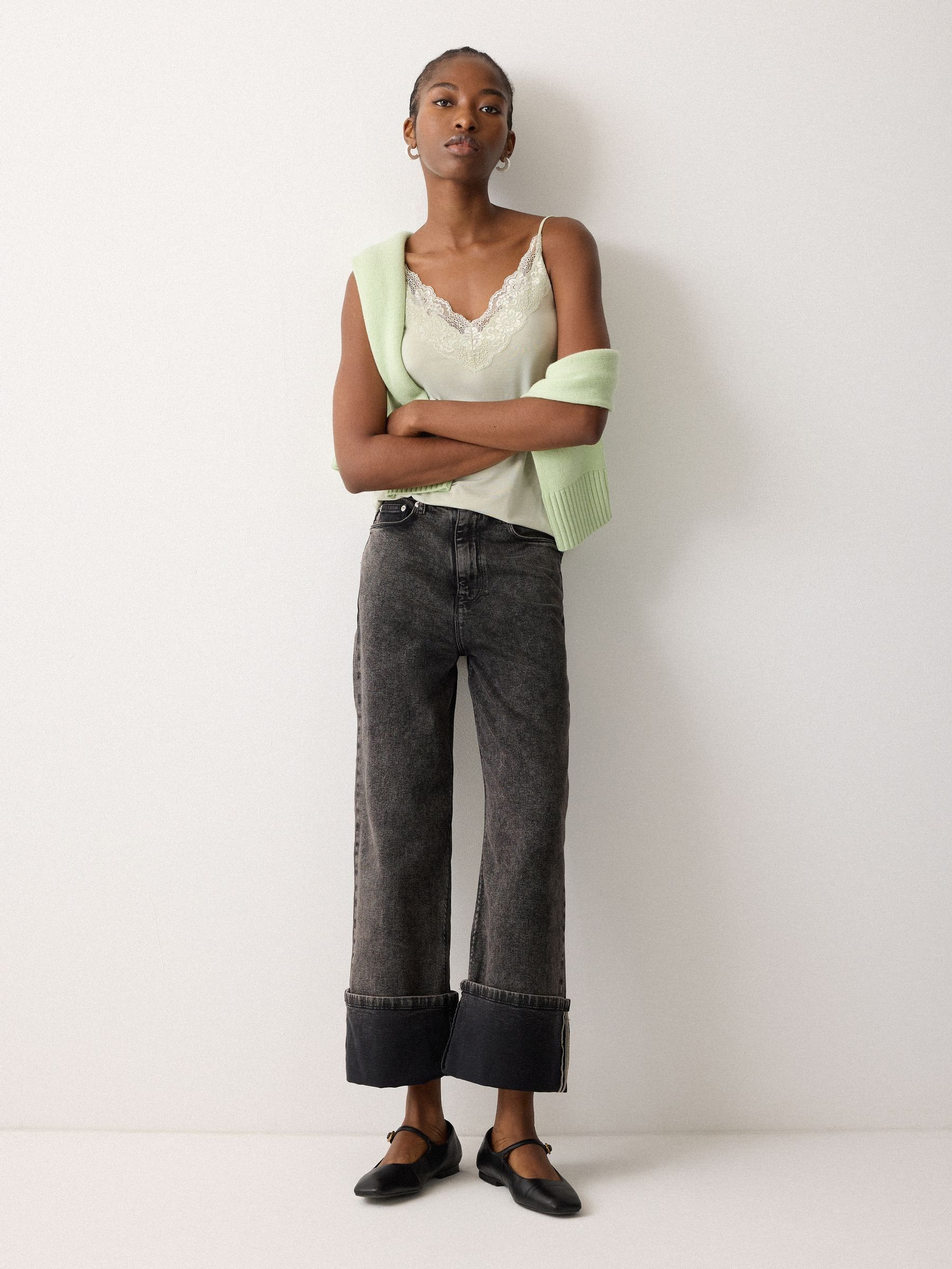 Buy Jigsaw Green Modal Lace Camisole from Next USA