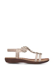 Rieker Gold Sandals - Image 1 of 6