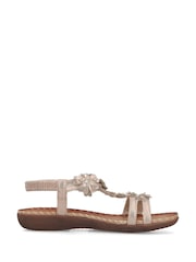 Rieker Gold Sandals - Image 2 of 6