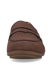 Rieker Brown Slip-On Shoes - Image 3 of 6