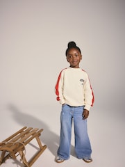 Ecru Ski Badge Oversized Sweatshirt (3-16yrs) - Image 3 of 10