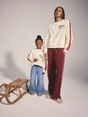 Ecru Ski Badge Oversized Sweatshirt (3-16yrs) - Image 4 of 10