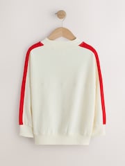 Ecru Ski Badge Oversized Sweatshirt (3-16yrs) - Image 8 of 10