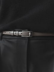 Grey N. Premium Skinny Made In Italy Leather Belt - Image 3 of 3