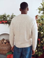 Neutral Hamish Matching Family Christmas Jumper - Image 3 of 5