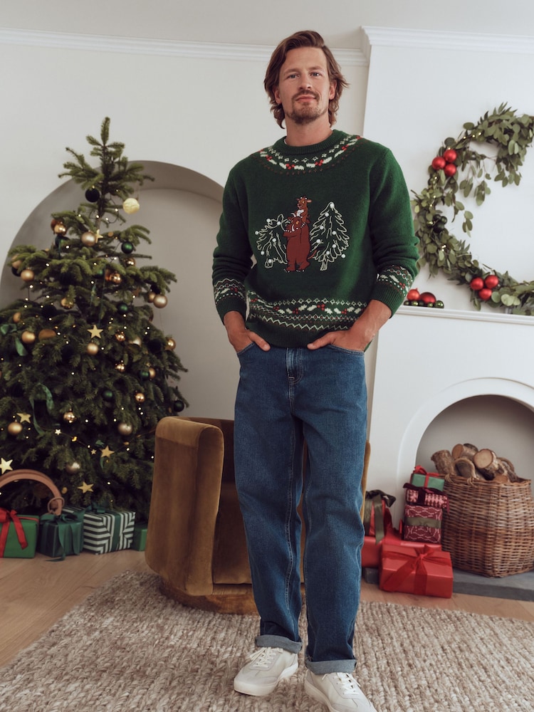 Green The Gruffalo's Child Matching Family Christmas Jumper - Image 2 of 8