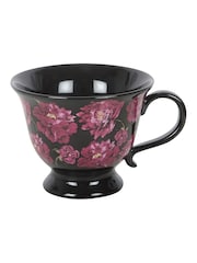 Something Different Dark Floral Print Teacup - 4의 이미지 4