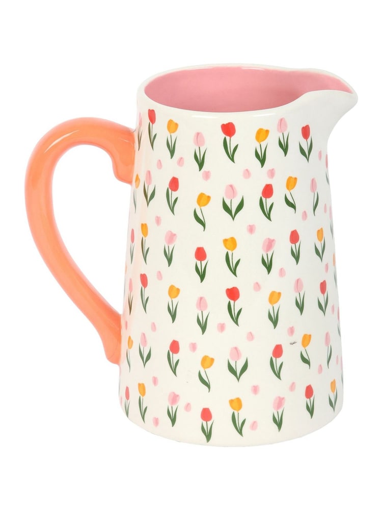 Something Different Print Tulip Ceramic Flower Jug - Image 2 of 4 Something Different Print Tulip Ceramic Flower Jug - Image 2 of 4