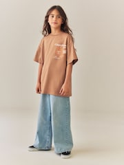 Rust Gingerbread Latte Oversized Graphic T-Shirt (3-16yrs) - Image 2 of 7