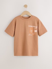 Rust Gingerbread Latte Oversized Graphic T-Shirt (3-16yrs) - Image 4 of 7
