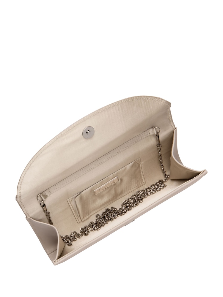 Lotus Nude Clutch Bag with Chain - Image 4 of 4