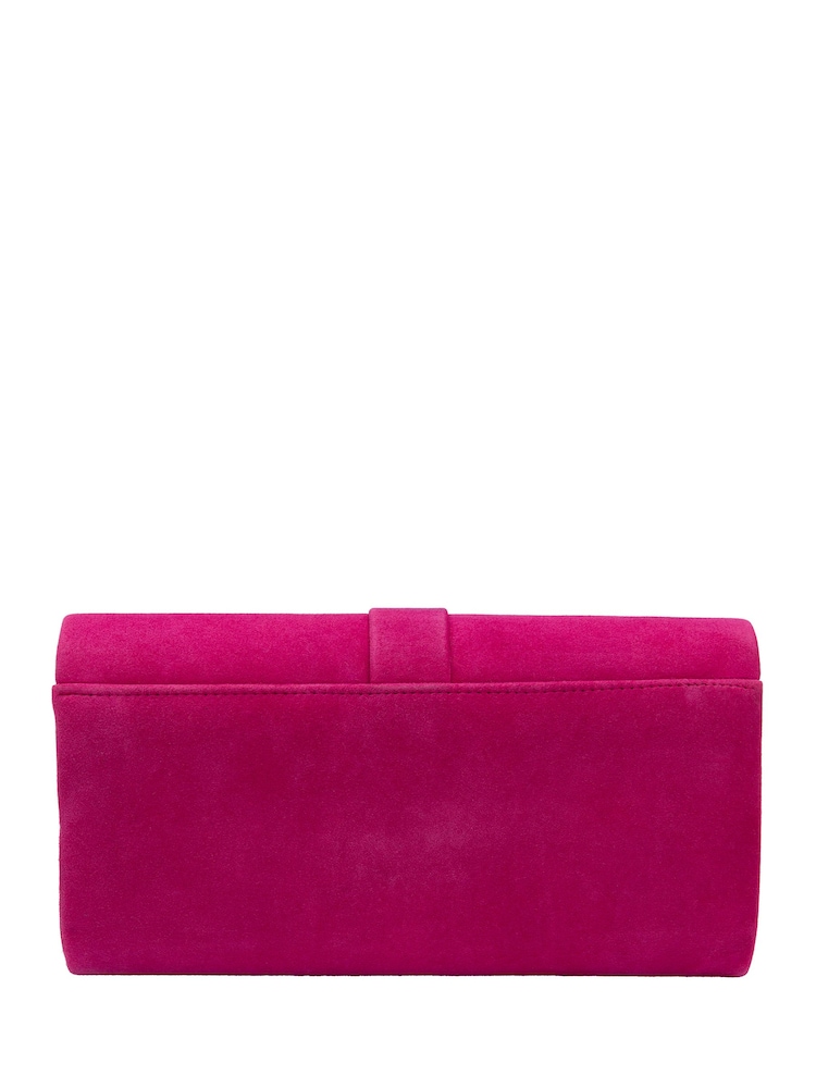 Lotus Pink Clutch Bag with Chain - Image 2 of 4