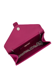 Lotus Pink Clutch Bag with Chain - Image 3 of 4
