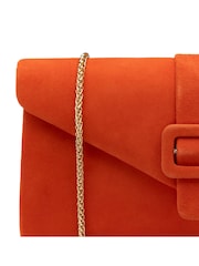Lotus Orange Clutch Bag with Chain - Image 4 of 4